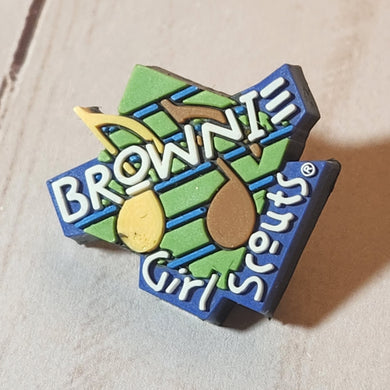Brownie Girl Scouts Rubber Pin