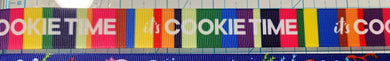 It's Cookie Time Striped Ribbon