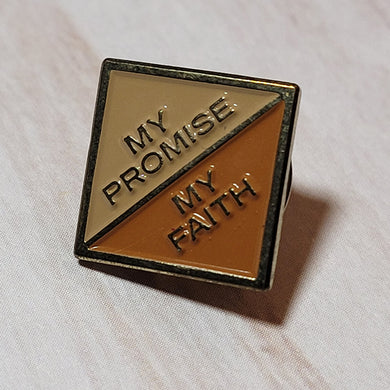 Brownie My Promise My Faith Pin (No Card)