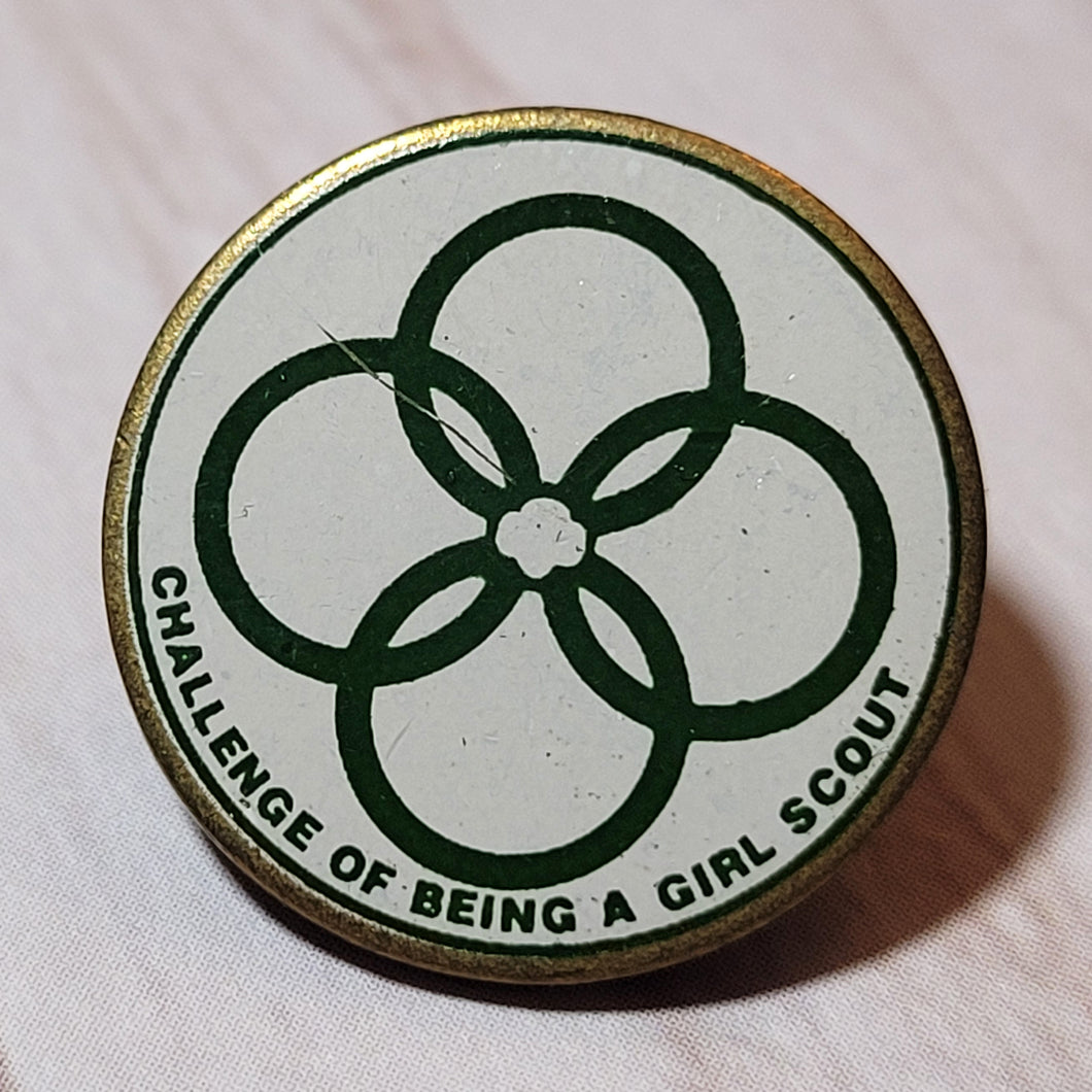 Challenge of Being a Girl Scout Pin