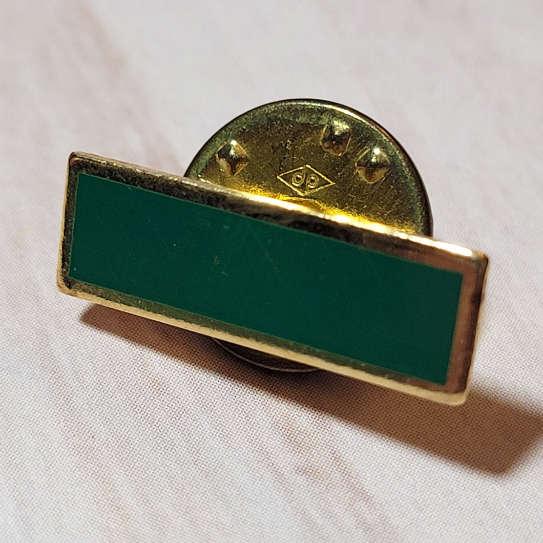 Community Service Bar Pin - Green - Flat