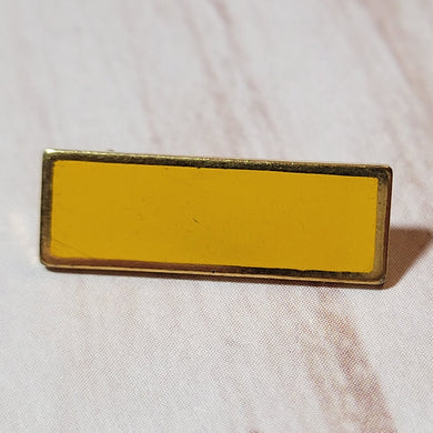 Community Service Bar Pin - Yellow - Flat