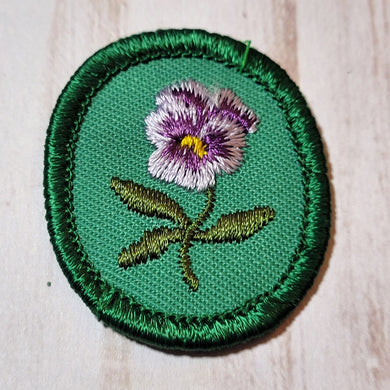 Troop Crest - Purple Pansy