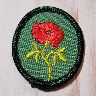 Troop Crest - Red Rose